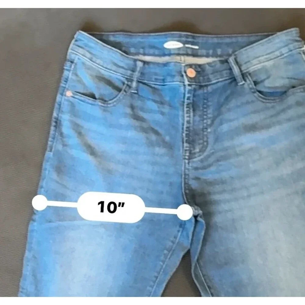 Old Navy Womens Super Skinny Mid Rise Jeans Med Wash Size 12
